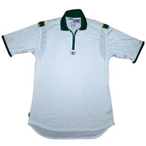 Green Bay Packers Collard Quarter-Zip Nike Vintage Jersey Size L White NFL 90s
